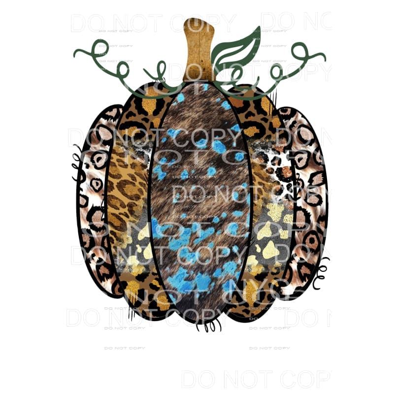 Cowhide Leopard Pumpkin # 1 Sublimation transfers - Heat 