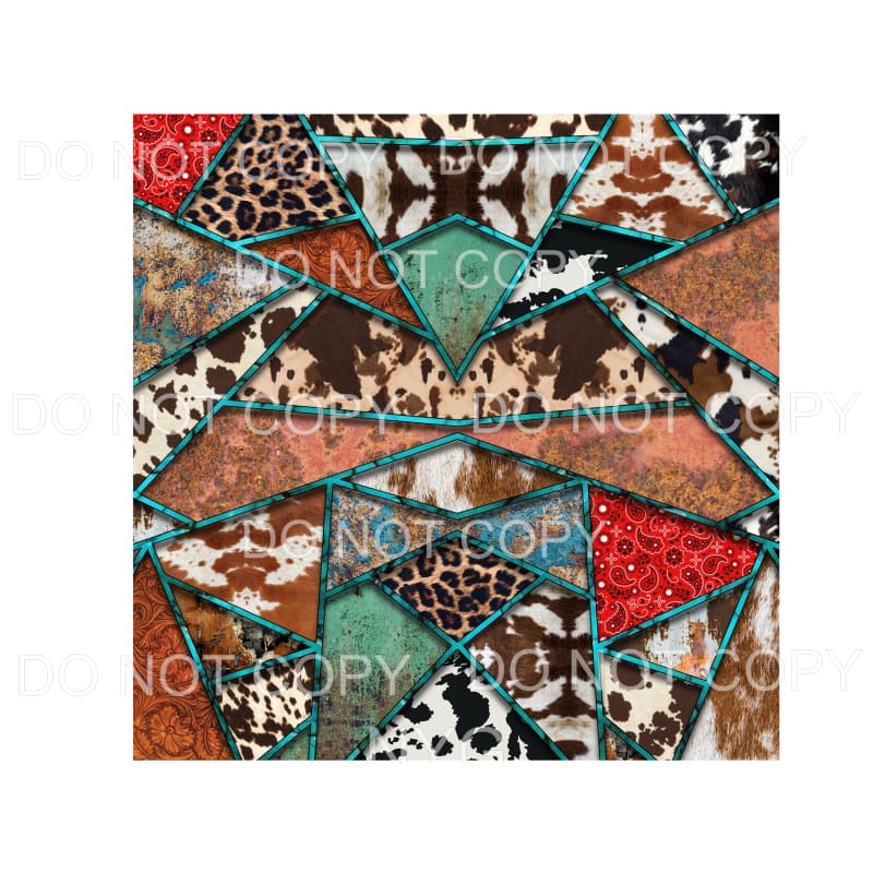 Cowhide Pattern Sheet #3 Sublimation transfers - Heat 
