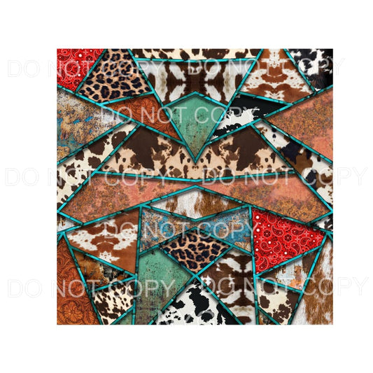 Cowhide Pattern Sheet #3 Sublimation transfers - Heat 