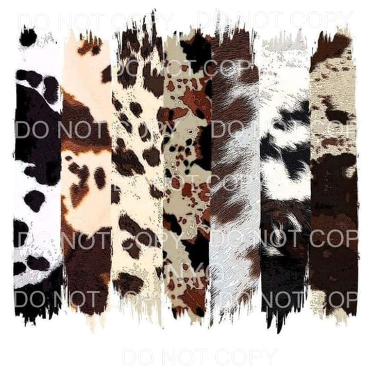 Cowhide Vertical Brushstrokes Sheet Sublimation transfers - 
