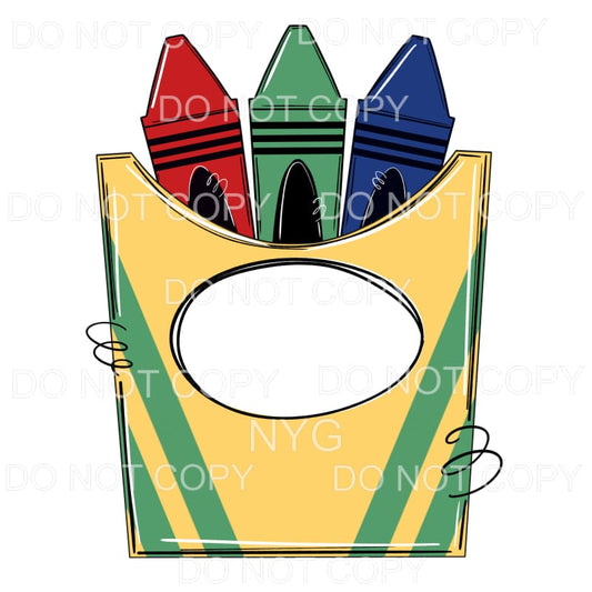 Crayons Box #1 Sublimation transfers - Heat Transfer