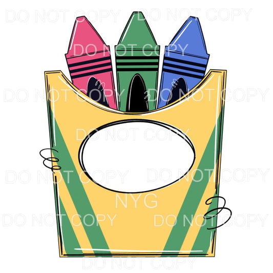 Crayons Box #2 Sublimation transfers - Heat Transfer