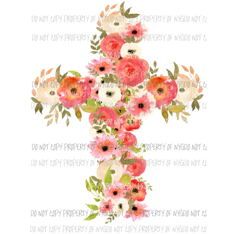Cross flowers Sublimation transfers Heat Transfer