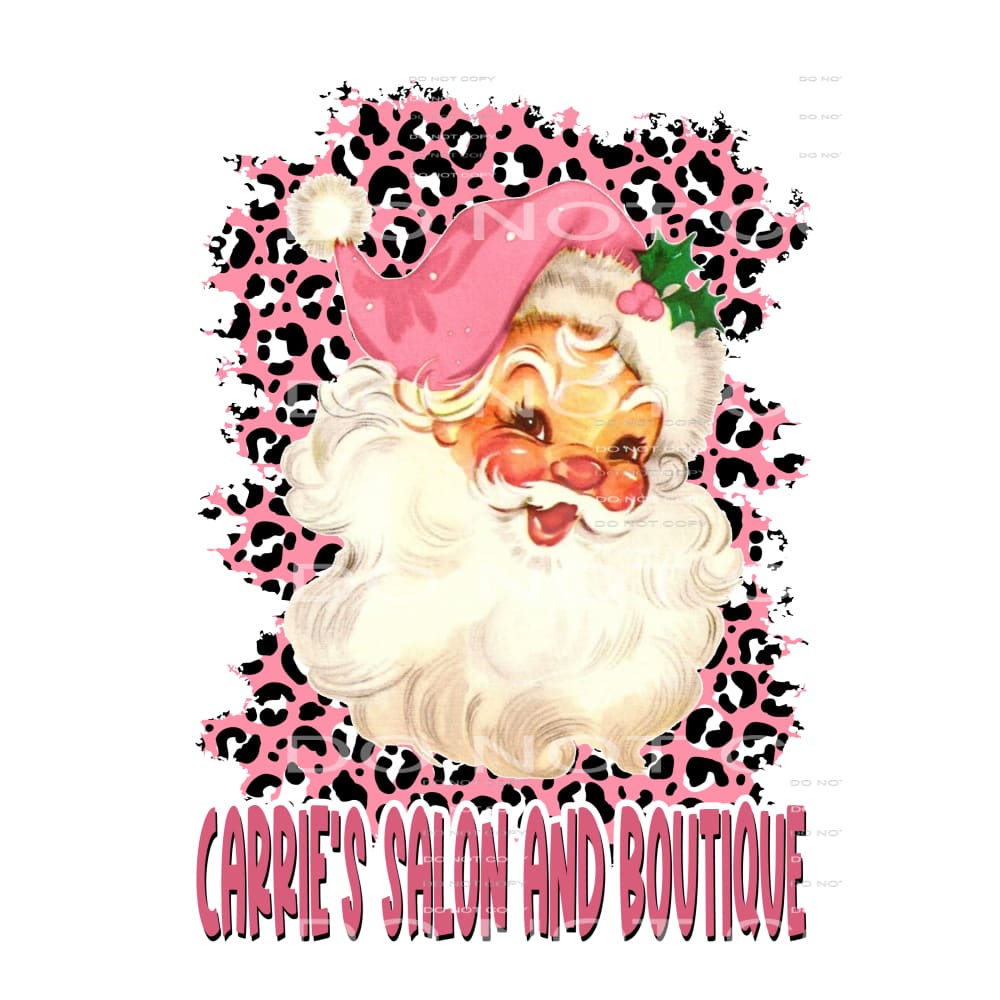 Custom Carrie Salon Santa # 2065 Sublimation transfers - 