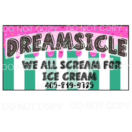 Custom Dreamsicle Sublimation transfers - Heat Transfer