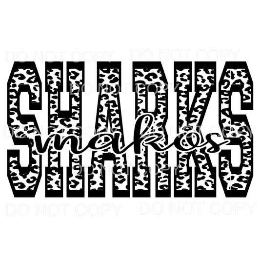 Custom makos sharks letters # 337 Sublimation transfers - 