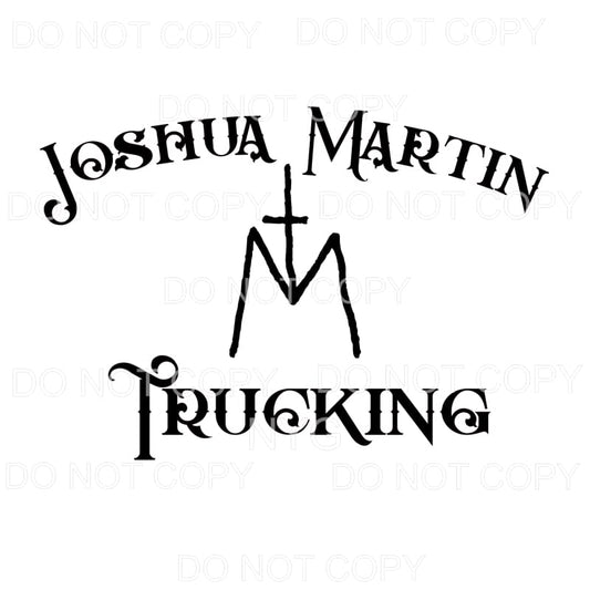 custom Martin trucking 2 Sublimation transfers - Heat 