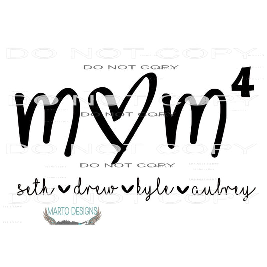 custom mom # 1081 Sublimation transfers - Heat Transfer