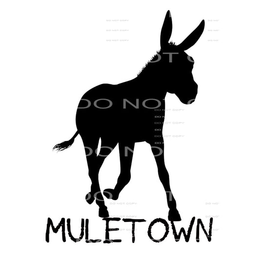 Custom muletown # 6646 Sublimation transfers - Heat Transfer