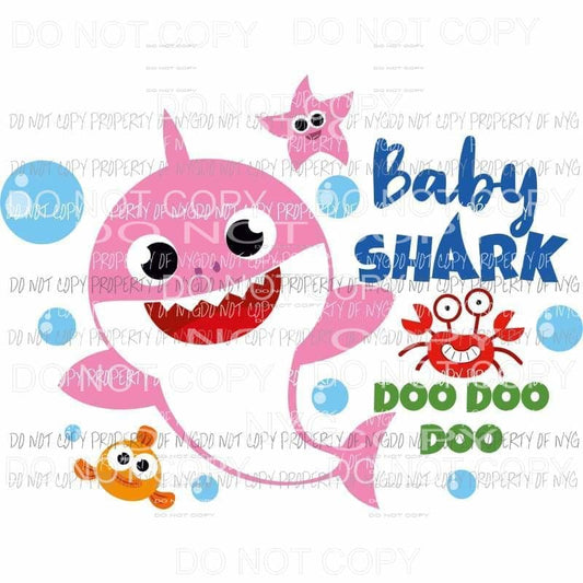 CUSTOM NAME Shark PICK COLOR AND NAME IN NOTES Sublimation transfers Heat Transfer