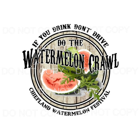 custom watermelon crawl Chiefland Sublimation transfers - 