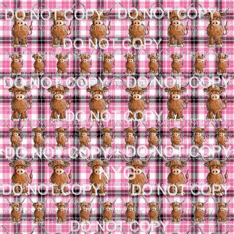 Cute Cow Background #4 Sublimation transfers 13 x 9 inches Heat Transfer