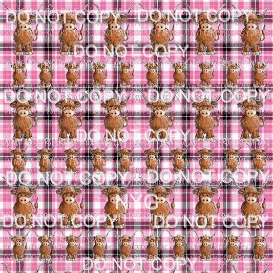 Cute Cow Background #4 Sublimation transfers 13 x 9 inches Heat Transfer