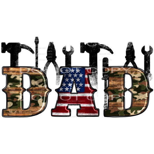 Dad #4420 Sublimation transfers - Heat Transfer Graphic Tee