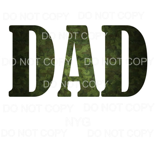 Dad Camo Camouflage Sublimation transfers - Heat Transfer