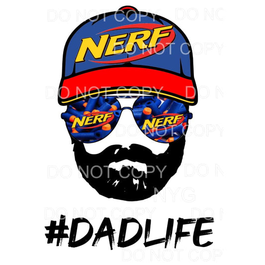 Dad Life Nerf Hat Aviators #2 Sublimation transfers - Heat 
