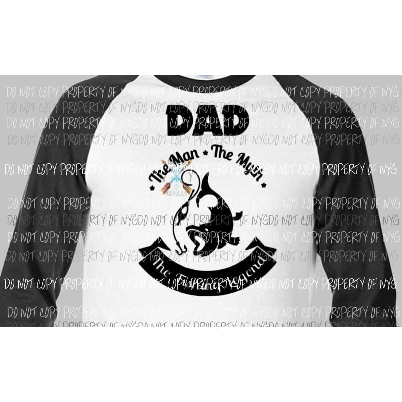 Dad the the fishing legend Sublimation Transfer Heat Transfer