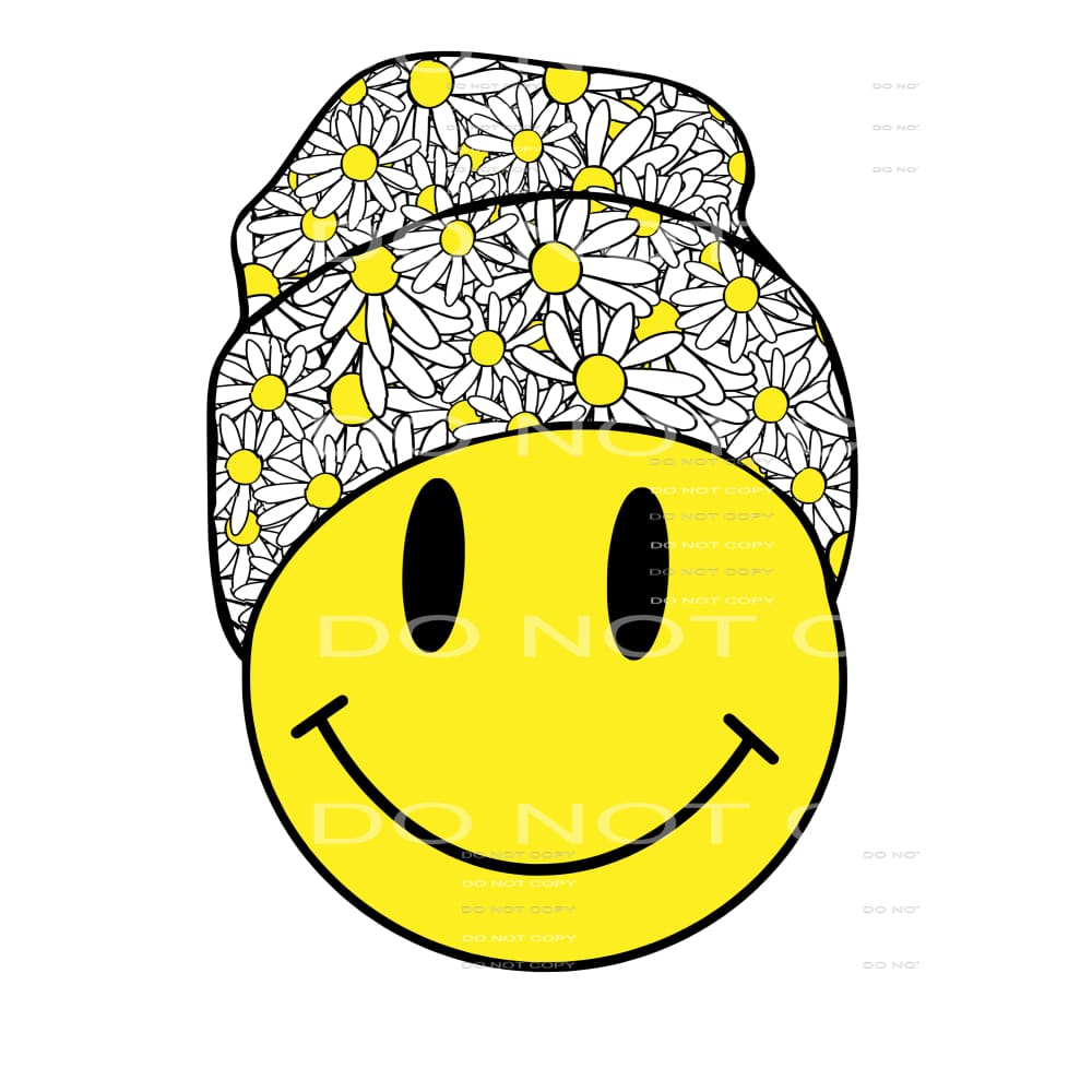Daisy Smile Face # 10039 Sublimation transfers - Heat 