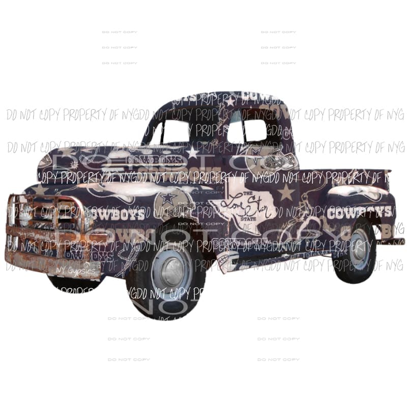 Dallas truck 2 Sublimation transfers Heat Transfer