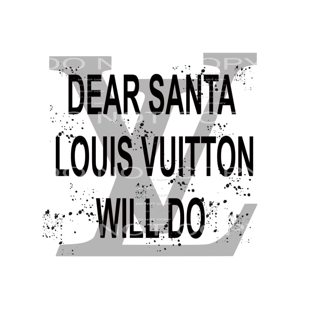 Dear Santa LV # 2278 Sublimation transfers - Heat Transfer