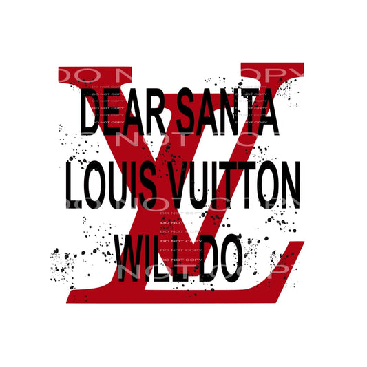 Dear Santa LV # 2283 Sublimation transfers - Heat Transfer