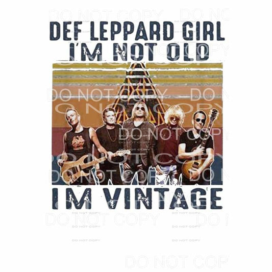 Def Leppard Girl # 567 Sublimation transfers - Heat Transfer