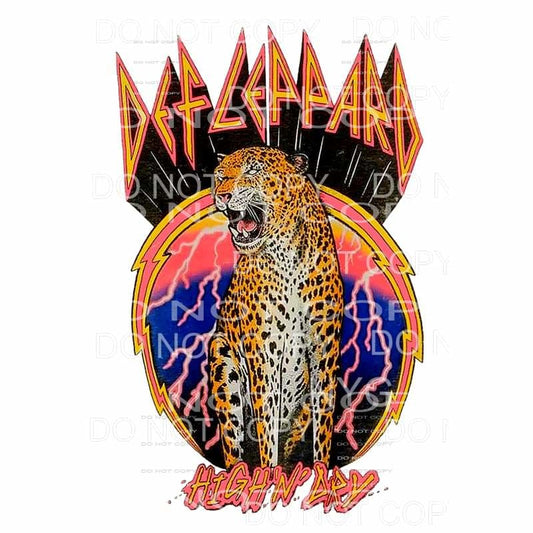 Def Leppard High n dry # 210 Sublimation transfers - Heat 