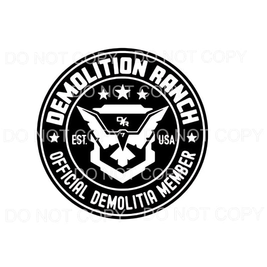 Demolition Ranch Sublimation transfers - Heat Transfer