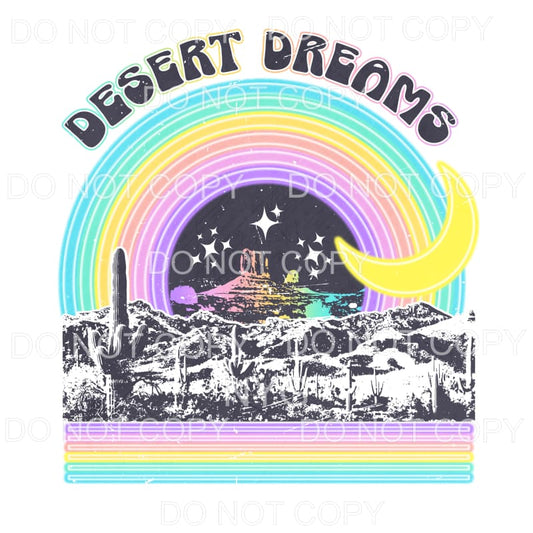 Desert Dreams Neon Pastels Sublimation transfers - Heat 