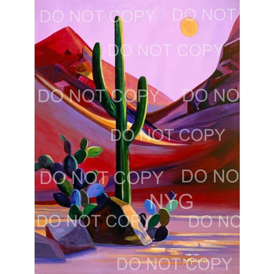 Desert Scene Colorful Art Southwestern Sublimation transfers