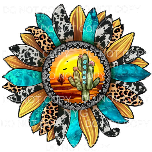 Desert Sunset Cactus Sunflower Leopard Cowhide Turquoise 