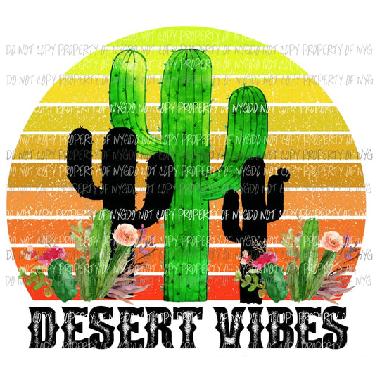 Desert Vibes Sunset Sublimation transfers Heat Transfer