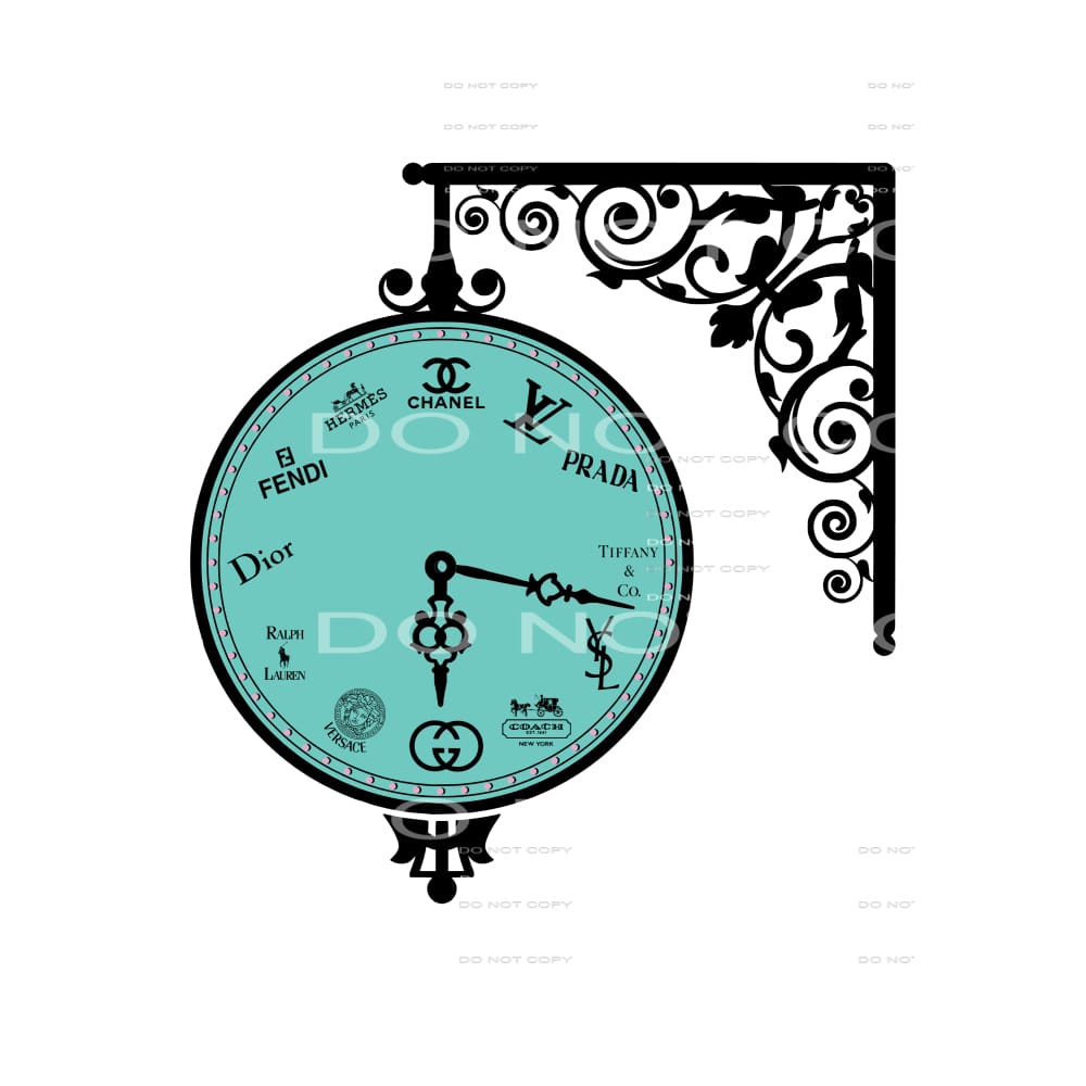 designer clock #4326 Sublimation transfers - Heat Transfer
