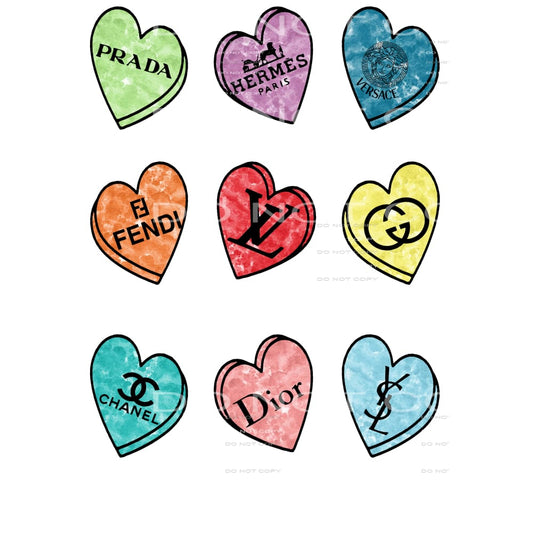 designer label hearts lv gucci etc # 7778 Sublimation 