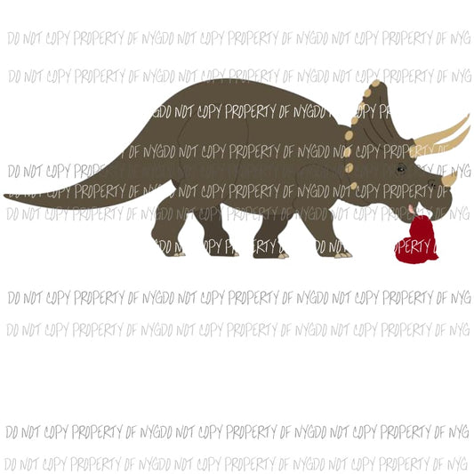 Dinosaur heart #1 Sublimation transfers Heat Transfer