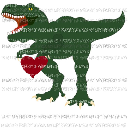 Dinosaur heart #2 Sublimation transfers Heat Transfer