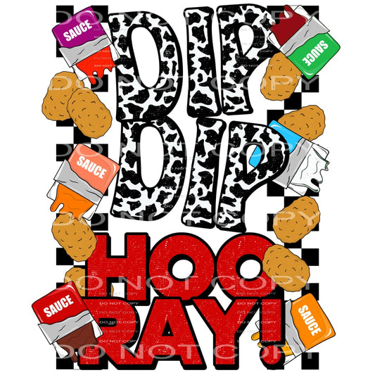 Dip Dip hoo ray # 1008 - Heat Transfer Graphic Tee - women’s