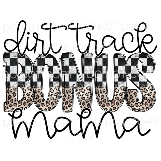 Dirt Track Bonus Mama Racing Checkered Leopard Sublimation 