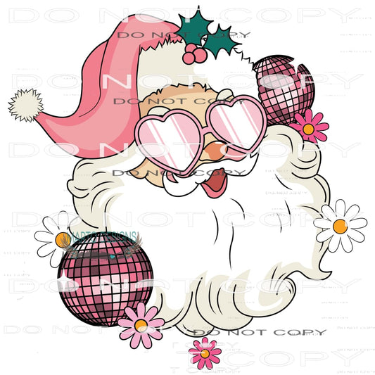 Disco Christmas #8155 Sublimation transfers - Heat Transfer