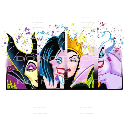 disney bad girls #4920 Sublimation transfers - Heat Transfer