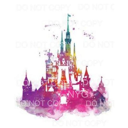 Disney Castle #2 Sublimation transfers - Heat Transfer