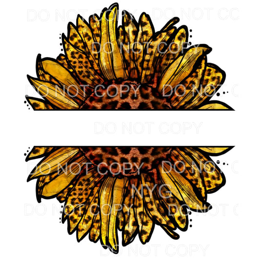 Divided Yellow Leopard Sunflower #2092 Sublimation transfers