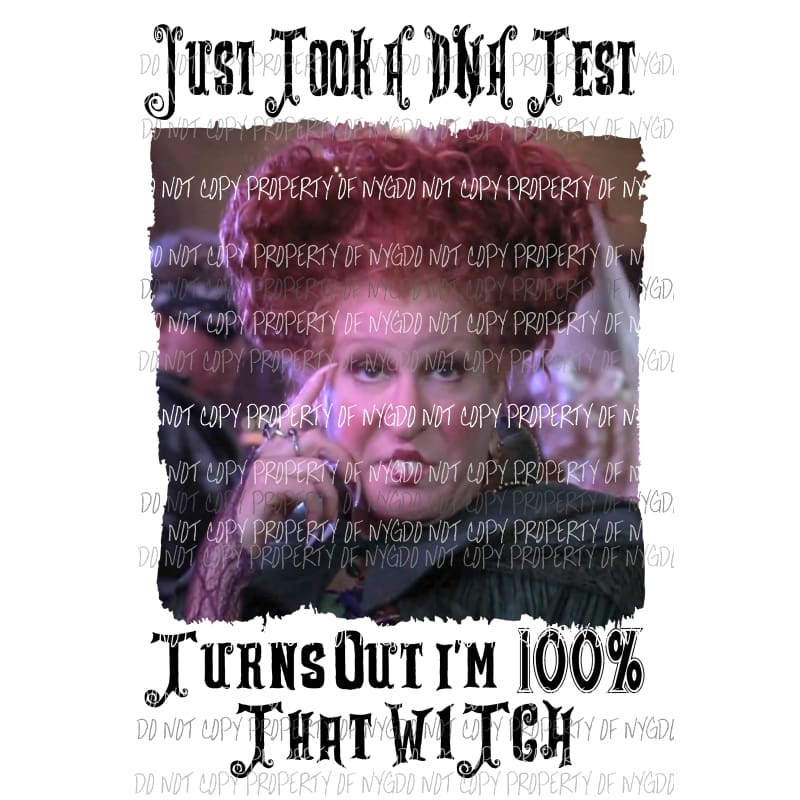 DNA Hocus Pocus witch Digital File