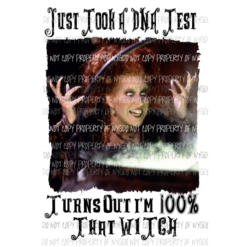 DNA Hocus Pocus witch Digital File