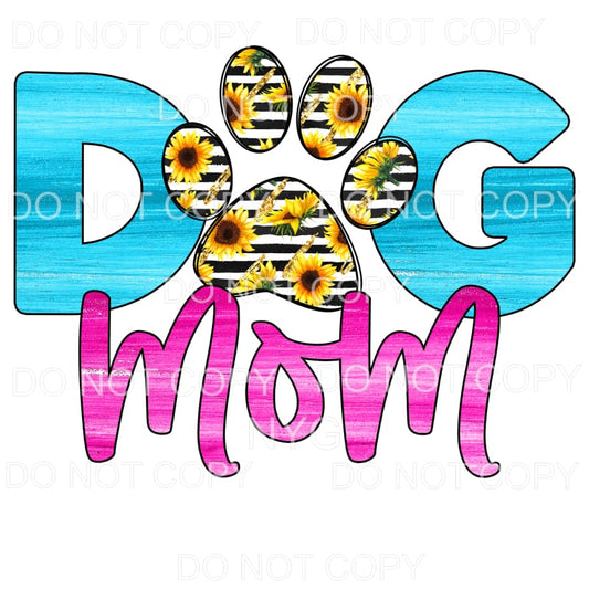 Dog Mom Sunflower #1 Sublimation transfers - Heat Transfer