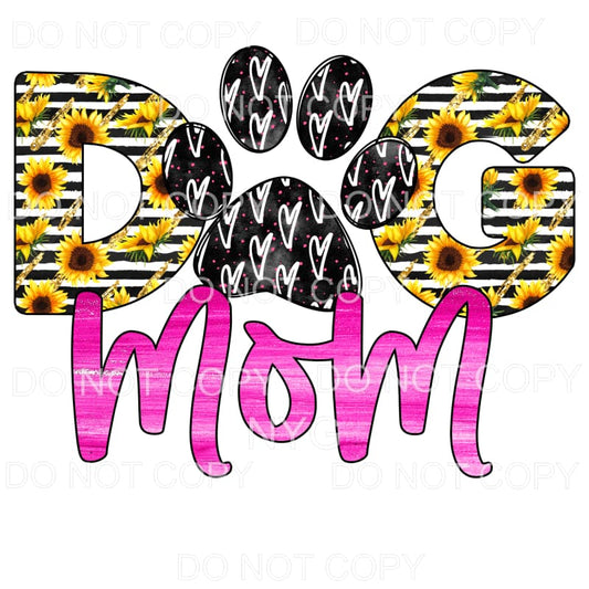 Dog Mom Sunflower #2 Sublimation transfers - Heat Transfer