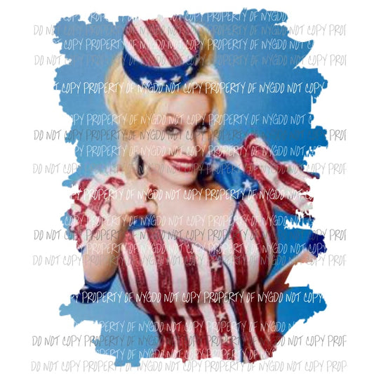 Dolly # 4 Sublimation transfers usa 4th of july america Heat Transfer