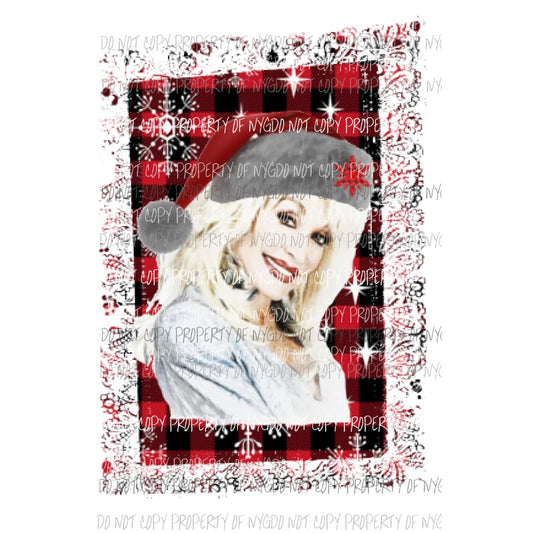 Dolly Christmas santa 1 Sublimation transfers Heat Transfer