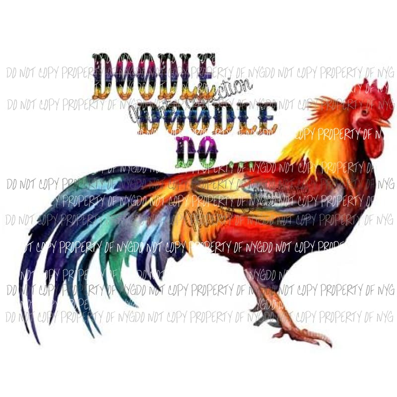 Doodle Doodle Do... sublimation transfer Heat Transfer