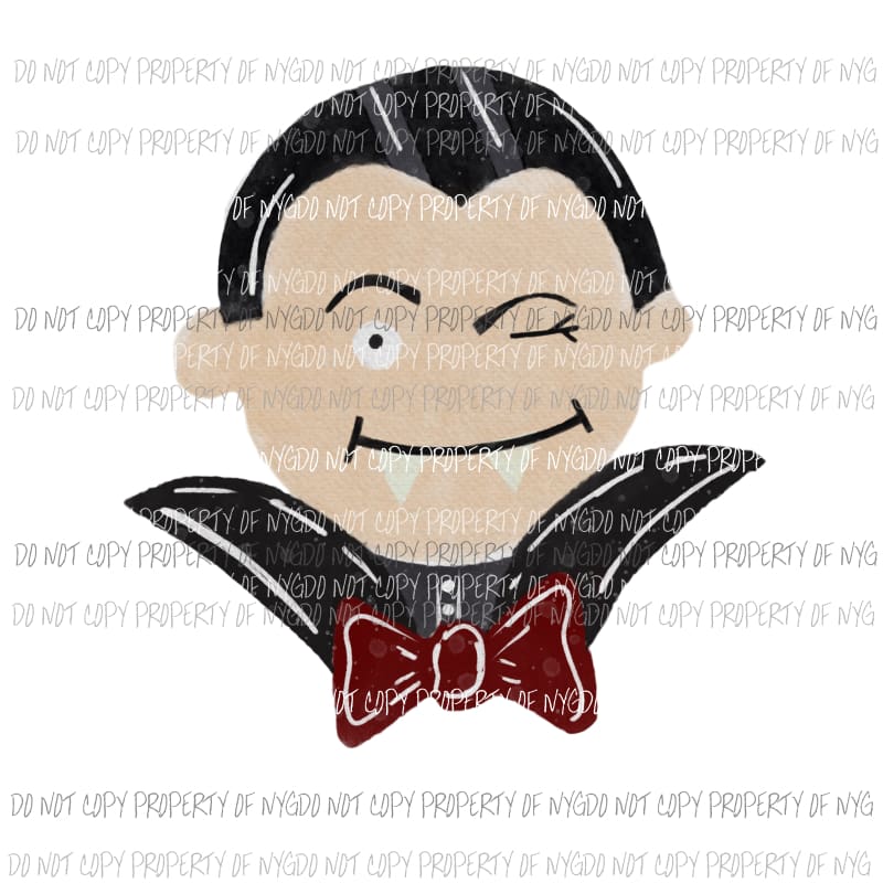 dracula wink Sublimation transfers Heat Transfer